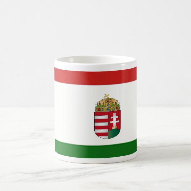 Caneca De Café Bandeira da Hungria (Centro)
