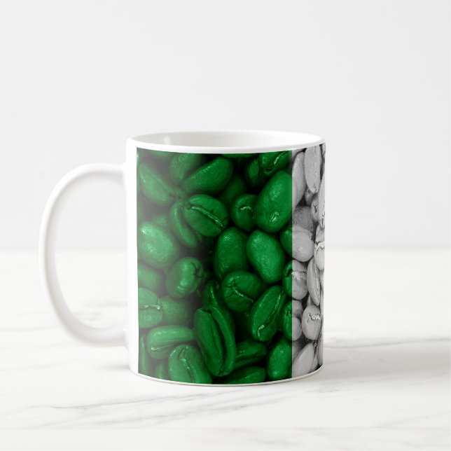 Caneca De Café bandeira da Itália com café (Esquerda)