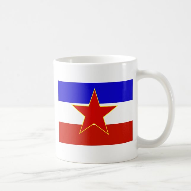 Caneca De Café Bandeira da Iugoslávia (Direita)