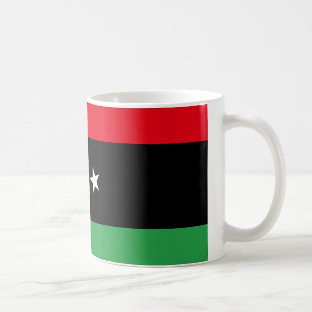 Caneca De Café Bandeira da Líbia (Direita)