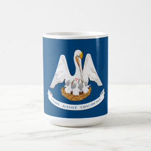 Caneca De Café Bandeira da Louisiana