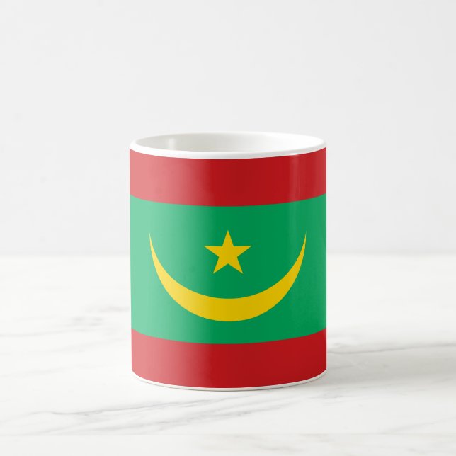 Caneca De Café Bandeira da Mauritânia (Centro)