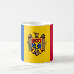Caneca De Café Bandeira da Moldávia