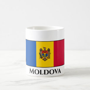 Caneca De Café Bandeira da Moldávia