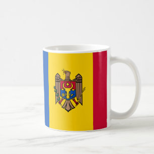 Caneca De Café Bandeira da Moldávia - Mug Cerâmico