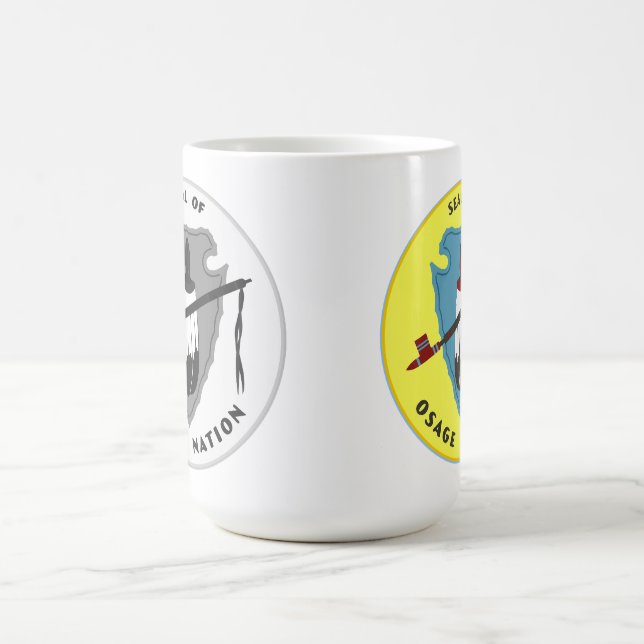 Caneca De Café Bandeira da Nação Osage (Centro)
