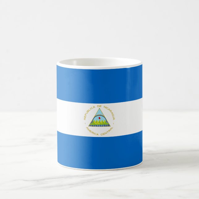Caneca De Café Bandeira da Nicarágua (Centro)