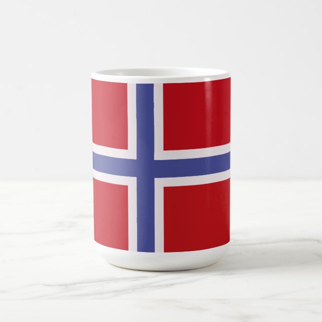Caneca De Café Bandeira da Noruega (Centro)