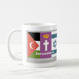 Caneca De Café Bandeira da Paz em Jerusalém