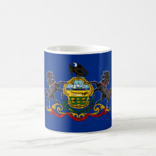 Caneca De Café Bandeira da Pensilvânia
