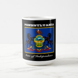 Caneca De Café bandeira da Pensilvânia e slogan