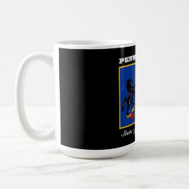Caneca De Café bandeira da Pensilvânia e slogan