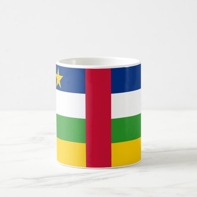 Caneca De Café Bandeira da República Centro-Africana (RCA) (Centro)