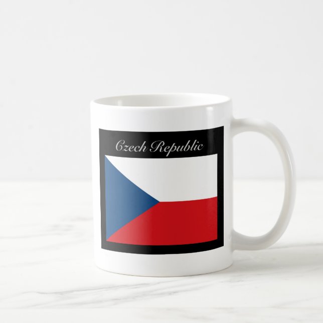 Caneca De Café Bandeira da República Checa - República Checa (Direita)
