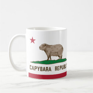 Caneca De Café Bandeira da República de Capybara