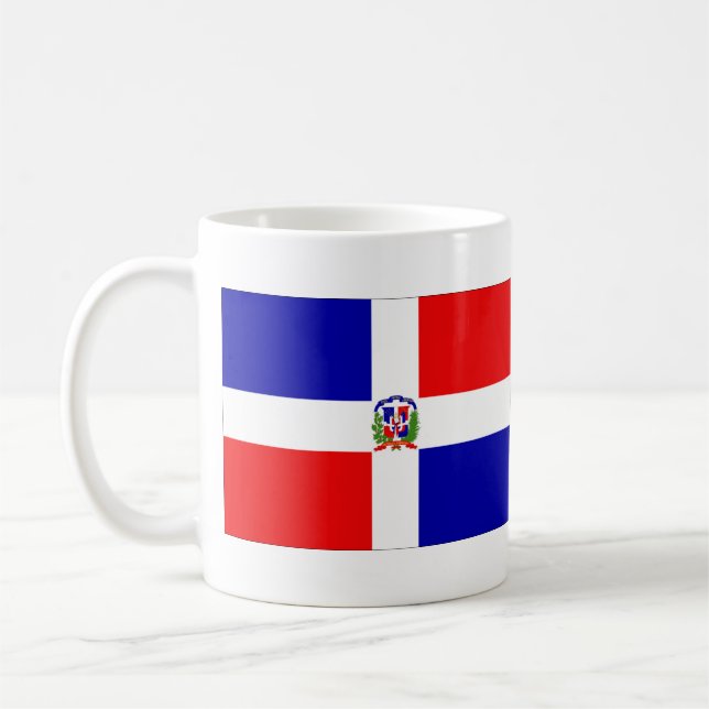 Caneca De Café Bandeira da República Dominicana (Esquerda)
