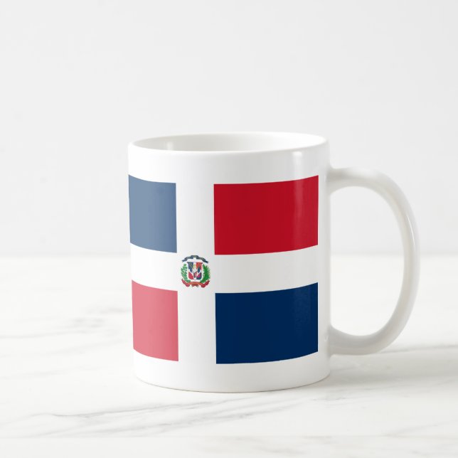 Caneca De Café Bandeira da República Dominicana (Direita)
