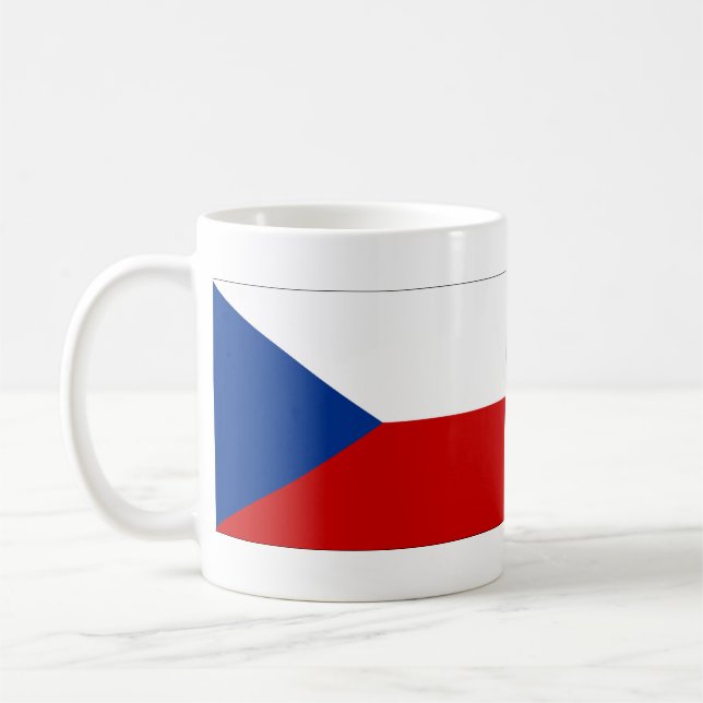 Caneca De Café Bandeira da República Tcheca (Esquerda)