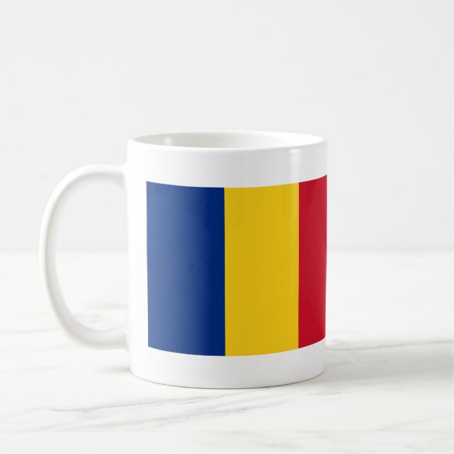 Caneca De Café Bandeira da Romênia (Esquerda)