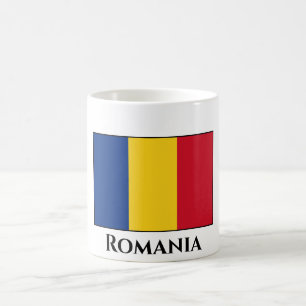 Caneca De Café Bandeira da Romênia (romena)
