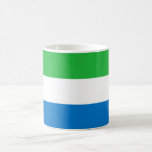Caneca De Café Bandeira da Serra Leoa<br><div class="desc">Bandeira patriótica da Serra Leoa.</div>