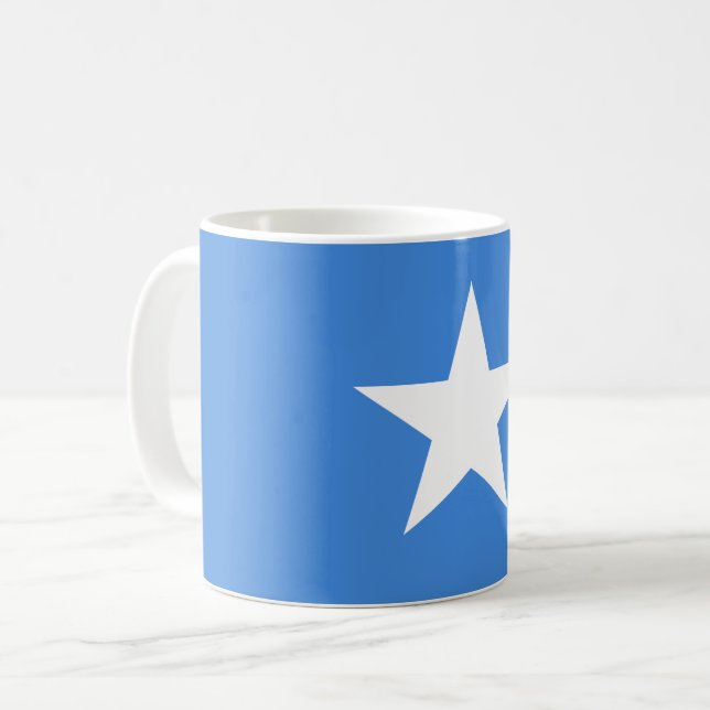 Caneca De Café Bandeira da Somália (Somália) (Frente Esquerda)