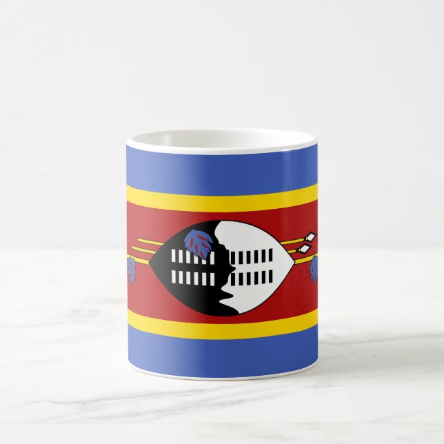Caneca De Café Bandeira da Suazilândia (Centro)
