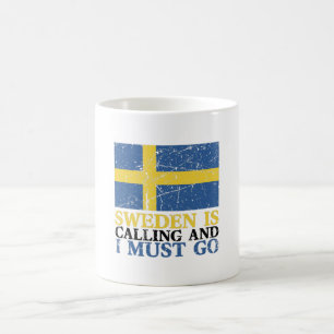 Caneca De Café Bandeira da Suécia