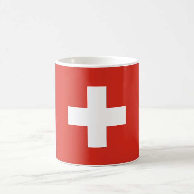 Caneca De Café Bandeira da Suíça (Centro)
