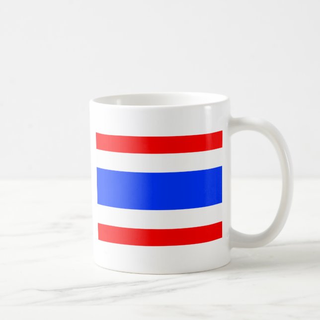 Caneca De Café Bandeira da Tailândia (Direita)
