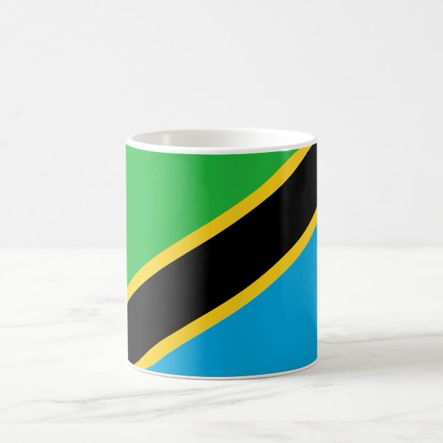 Caneca De Café Bandeira da Tanzânia (Centro)