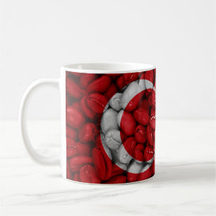 Caneca De Café Bandeira da Turquia com café