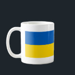 Caneca De Café Bandeira da Ucrânia<br><div class="desc">Bandeira da Ucrânia</div>