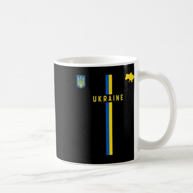 Caneca De Café Bandeira da Ucrânia  (Direita)