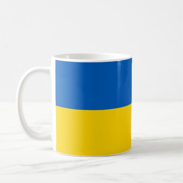 Caneca De Café Bandeira da Ucrânia (Esquerda)