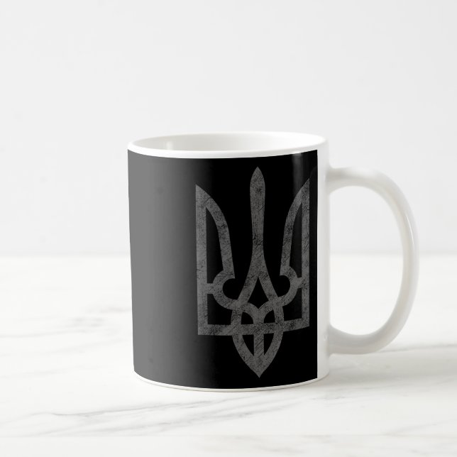 Caneca De Café Bandeira da Ucrânia Exército da Ucrânia Símbolo do (Direita)