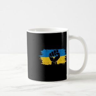 Caneca De Café Bandeira da Ucrânia Punho Resistência Ucraniana Pr