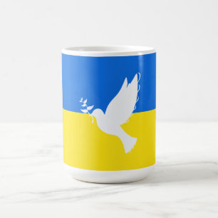 Caneca De Café Bandeira da Ucrânia - Vara da Paz - Liberdade - P