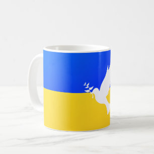 Caneca De Café Bandeira da Ucrânia - Vara da Paz - Liberdade - P