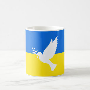 Caneca De Café Bandeira da Ucrânia - Vara da Paz - Liberdade - P