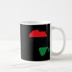 Caneca De Café Bandeira da Unia Pan-Africana Mapa Continente Hist