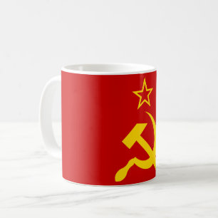 Caneca De Café Bandeira da URSS - Bandeira da União Soviética