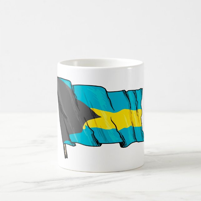 Caneca De Café Bandeira Das Baamas (Criador carregado)
