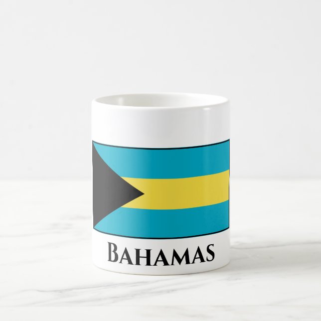 Caneca De Café Bandeira das Bahamas (Centro)