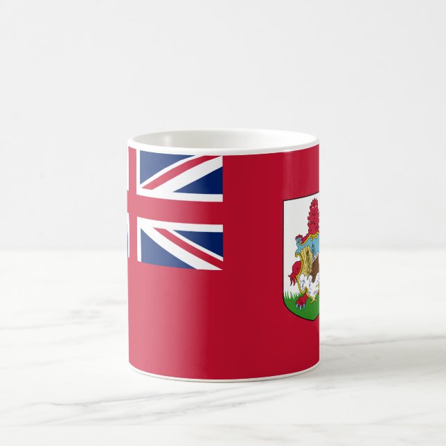 Caneca De Café Bandeira das Bermudas (Bermudiano) (Ilhas Caribes) (Centro)