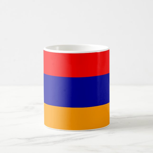 Caneca De Café Bandeira das cores da Armênia (Centro)