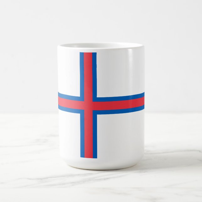 Caneca De Café bandeira das Ilhas Faroé (Centro)