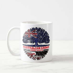 Caneca De Café Bandeira das Raízes da Árvore Australiana Maori