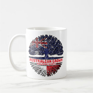 Caneca De Café Bandeira das Raízes da Árvore Austraustraliana mal