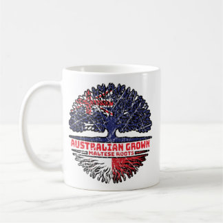 Caneca De Café Bandeira das Raízes da Árvore Austraustraliana mal